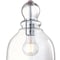 Westinghouse Mini Fiona LED Pendant, Dimmable 6.5W, Brushed Nickel, Clear Seeded Glass 6132800 - alternate 3